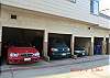 Covered carport parking area. The measurements are 7'9" Wide by 7' High and 18' Long. Parking can be challenging so best to bring your smaller car and back in!