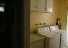 Full size Washer and Dryer inside the cottage.