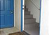 Here is the front door.  Come on in!  Just walk up a few steps into your lovely vacation home.