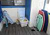 Plenty of toys and beach accessories for you to enjoy.
