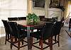 Dining Area features large table with seating for 8.