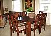Indoor Dining Area comfortably seats 6 or more.
