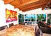 ocean view dining room with seating for 8 guests