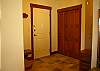 Heated slate floor.  Double doors open up to storage cupboard.