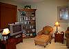 Top floor- lounge/loft is set up with internet, HD TV with surround sound, lots of sofas, window over looks ski run and Monashee Mountains.
