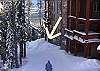 Ski in/ski out access at the rear of the Snowbanks properties