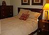 Top floor-2nd bedroom with queen size bed.