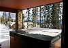 Ground floor- Hot Tub and ski locker.  Ski in/ ski out access goes directly past the deck