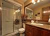 Main bathroom adjacent to second bedroom.