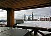 Deck with hot tub
