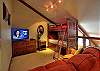Stonegate 1 401 top floor lofted condo. Lofted area with twin over twin bunk bed and a queen pull out soaf bed.