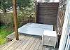 Semi private Hot tub.