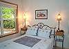 Lower level -  Bedroom with a Queen bed.