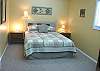 Lower level - Bedroom with a Queen bed.