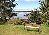 View of ocean/bay from the yard.