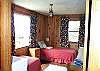 Upper level - Bedroom with two Twin beds and ocean views.