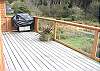 South facing wrap around deck, connects to west facing deck.