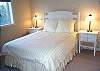 Lower level Bedroom with Queen bed and TV/VCR