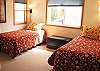 Upper level - Bedroom with two Twin beds.