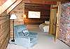 Third view - Upstairs loft style bedroom with full bath - looking into left side from right side.