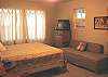 Third view Master bedroom with Queen bed and short twin with 1/2 bath.