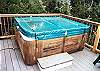 Hot Tub on south facing deck - semi private