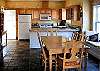 Kitchen - Fully equipped with Dining table for 6 and double sided fireplace