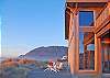 Fourth view - View of house from the beach with large deck patio with built in firepit and patio furniture.  Great view of Neahkahnie Mountain.