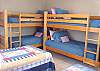 Second view - Lower level - Bedroom with two Twin beds and two Twin Bunk beds.
