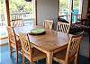Upper level - Dining table for 6.
