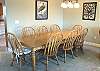 Second view of Dining table for 8 - adjacent to upstairs living room