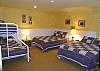 Lower Level Bedroom with Two Double beds and an additional Twin/Double Bunk bed