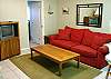 Lower level - Family room with TV/DVD and hide a bed for additional sleeping.