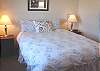 Lower level - Bedroom with a Queen bed.