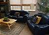 Second view - Lower level - Living room with TV/DVD and gas fireplace.
