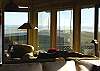 View from living room of the ocean.