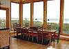 Lower level - Dining table for 10 with spectacular ocean views.