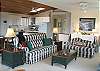 Upper Level - Living room with TV/DVD, sitting/reading area, view of Neahkahnie Mountain.
