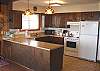 Fully equipped kitchen with ocean views.