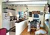 Lower level - Fully equipped kitchen with dining table for 8.
