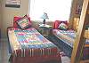 Lower level - Bedroom with two Twin beds and two Twin Bunk beds.