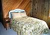 Upper level - Master Bedroom with Queen bed and TV/DVD.