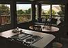 View of ocean from the kitchen and dining area.