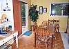 Dining table for 6 - slider to upper balcony