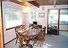 Lower level - Dining table for 6 with ocean views.