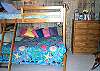 Lower level - Bedroom with Twin/Double bunk bed.