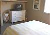 Lower level Bedroom with Queen bed and TV/VCR