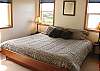 Upper level - Master bedroom with a King bed.
