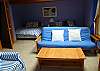 Bedroom 3 with two Queen beds, futon and pull out sofa