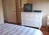 Main level Bedroom with Queen bed, TV/VCR